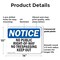 Signmission No Public Right-Of-Way No Trespassing Keep Out OSHA Notice Sign, Plastic, 14in W x 10in L, 2PK OS-2PACK-NS-P-1014-L-14766 - alternate 2